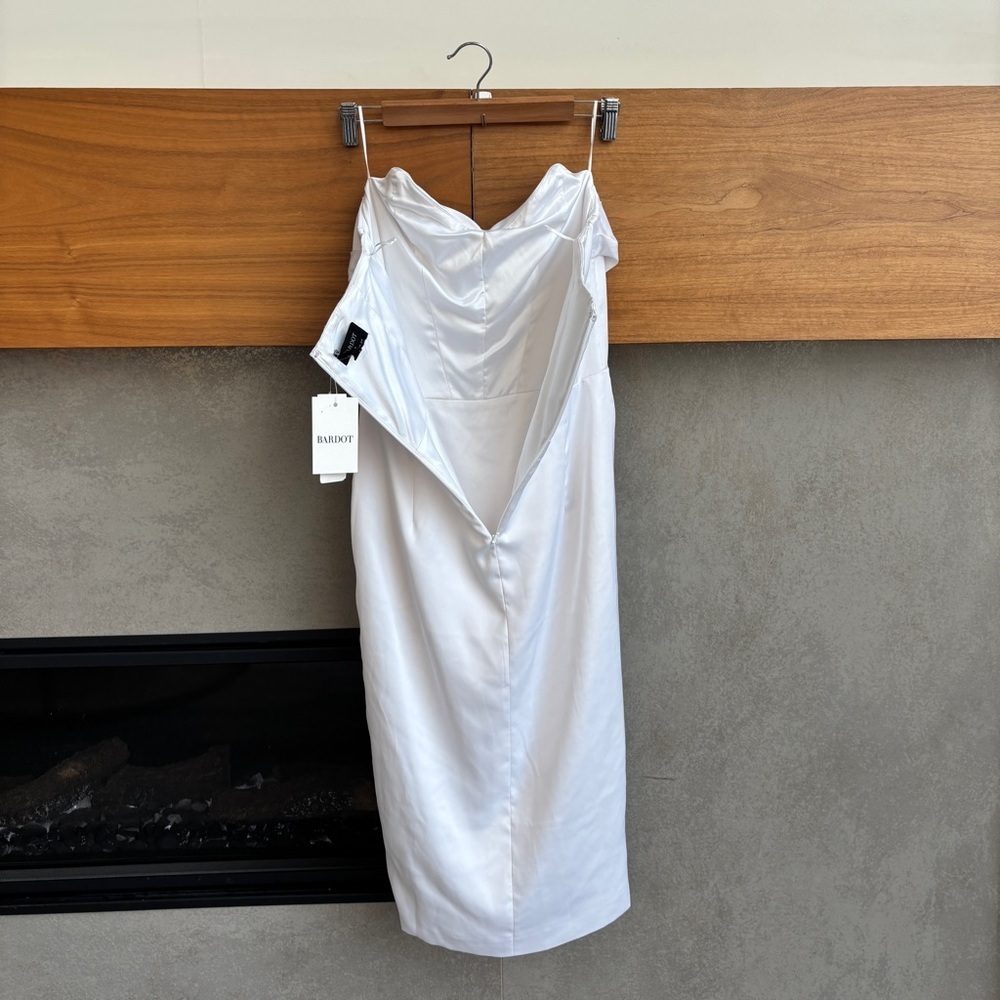 NWT Bardot Jamila Corset Dress in White, Size 6 - Picture 11 of 16